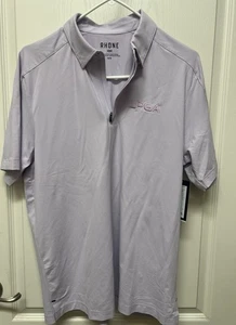 Polo sportiva RHONE Golf Performance MEDIA uomo lavanda colletto LPGA - Foto 1 di 10