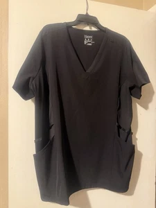 Hanes Scrub Top Damengröße 2X schwarz - Bild 1 von 8