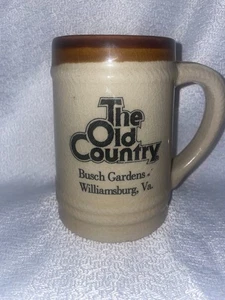 Vintage Busch Gardens Souvenir THE OLD COUNTRY Williamsburg Virginia Mug Tankard - Picture 1 of 6