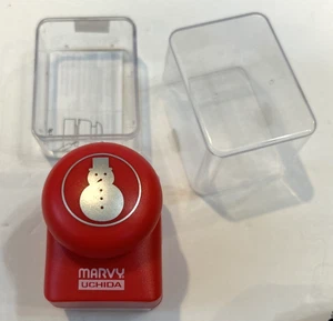 Marvy Uchida Snowman Craft Press Paper Craft Punch 1" Holiday Winter - Picture 1 of 6