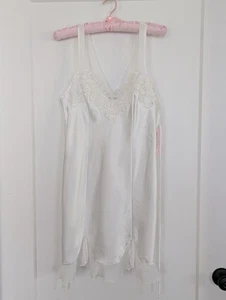 Camicia da notte da sposa Linea Donatella lingerie media perle paillettes raso femminile - Foto 1 di 14