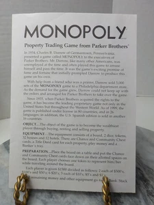 1999 Monopoly Classic Brettspiel Parker Bros. Ersatzstücke ~ Zollstock/Heft - Bild 1 von 3