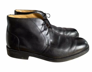 Botas al tobillo Marks & Spencer Airflex de cuero negro con cordones talla 9 del Reino Unido inteligentes - Imagen 1 de 10