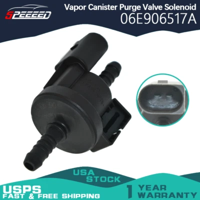 Vapor Canister Purge Solenoid Valve 06E906517A For 2004-20017 Audi A4 VW Jetta Foto 1 de 4