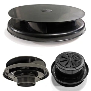 FLOWROTOR Wind Driven Rotating Van Roof Vent - Low Profile Spinning Roof Fan 4x4 - Picture 1 of 7