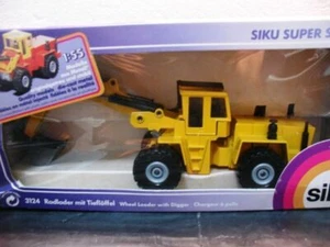 Cargadora de ruedas Zettelmeyer WOW EXTREMADAMENTE RARA #3124 con Siku amarillo excavador 1:55 - Imagen 1 de 3