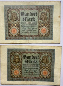 Germany 100 Mark 1920 X2 - Picture 1 of 2
