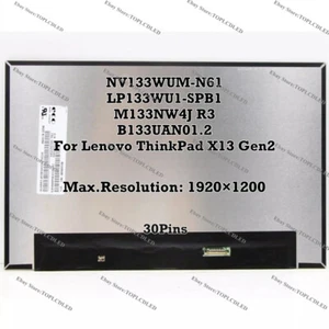 NV133WUM-N61 LP133WU1-SPB1 M133NW4J R3 B133UAN01.2 For Lenovo ThinkPad X13 Gen2 - Picture 1 of 1