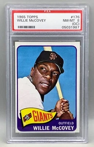 1965 Topps #176 Willie McCovey (HOF) - San Francisco Giants PSA 8 NM-MT (OC) - Picture 1 of 2