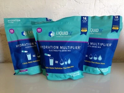 Liquid I.V. Hydration Multiplier Electrolyte Mix, Acai Berry 16 Packets -3 Pack - Image 1 of 4