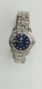 Sector 550 esfera azul cristal zafiro alta calidad reloj suizo señora nuevo - Imagen 1 de 10