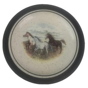 Folkcraft Steinzeug laufende Pferde ScottyZ 8,5" Salatteller Reitsport Western - Bild 1 von 8