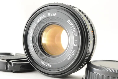 [Excelente++] Ricoh Rikenon 50 mm f/2 MF Fix Standard para Pentax PK con tapas Foto 1 de 4