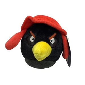 Cappello rosso peluche Angry Birds Black Bomb edizione limitata uccellino del Commonwealth 6" TAG - Foto 1 di 7