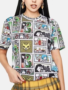 Tokidoki - TKDK - Digital Comic Book Kawaii Graphic Tee - Size M - As New - Picture 1 of 5