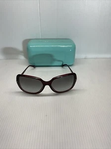 Gafas de sol Tiffany para mujer Tf 4101 borgoña granja lentes grises - Imagen 1 de 8