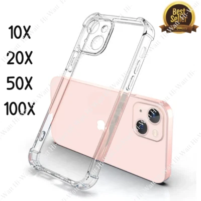 Venta al por mayor Lote de fundas transparentes a prueba de golpes a granel para iPhone 14 13 12 11 Pro Xs XR Foto 1 de 4