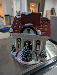 waterford holiday heirlooms house votive candle tea light gingerbread christmas - Picture 1 of 7
