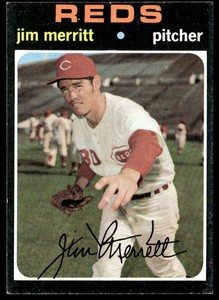 1971 Topps #420 Jim Merritt   Baseball Cincinnati Reds