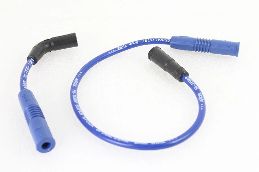 Juego de cables de encendido Accel 8 mm S/S núcleo espiral azul para Harley Davidson Foto 1 de 4