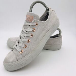CONVERSE • ALL STAR • OXFORD • LOW TOP • GREY SUEDE • SNEAKER TRAINERS • UK 6