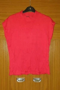 M&S Ladies Short Sleeve Jumper Size 12 (B15) - Picture 1 of 4
