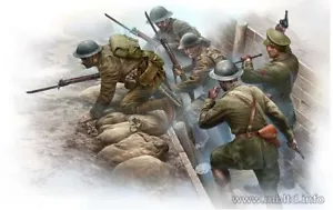 Master Box 35114 - 1/35 - Infantil británico antes del ataque con trinchera Primera Guerra Mundial - Imagen 1 de 12
