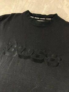 Vintage Y2K 90's BOSS By IG Design Long Sleeve Spell Out Embroidered XL Shirt - Picture 1 of 11
