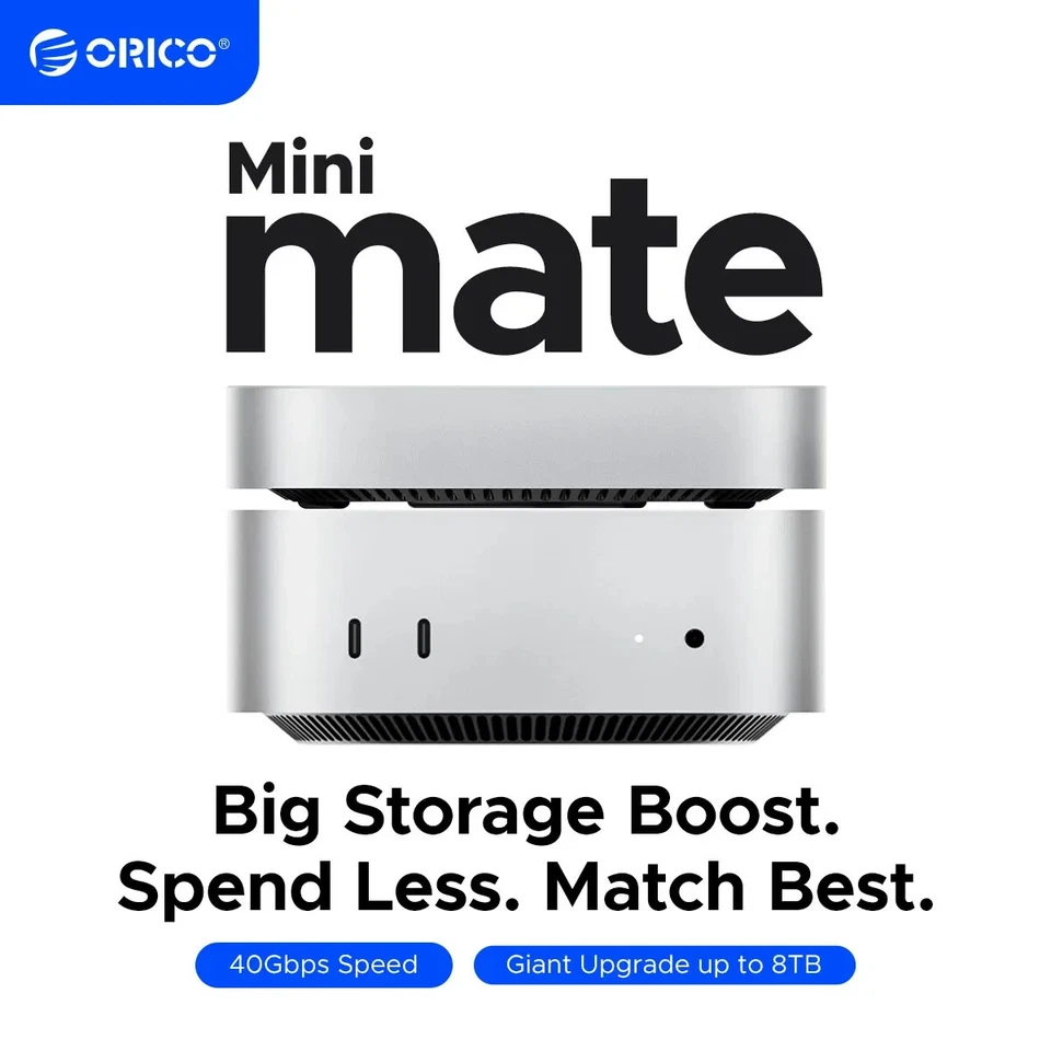 ORICO External SSD Storage Expansion 40Gbps 20Gbps Desktop Dock for MacMini 4 - Image 1 of 4