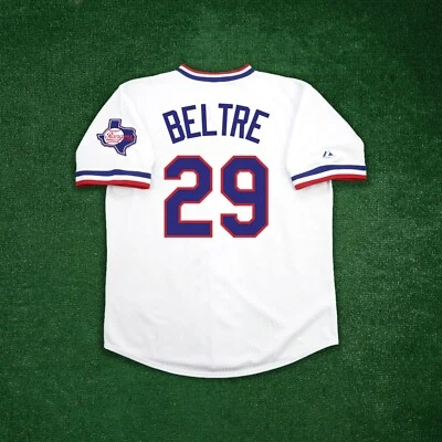 Camiseta deportiva blanca retro Adrian Beltre 1984 Texas Rangers Cooperstown para hombre Foto 1 de 4