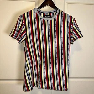 T-shirt uomo Pacsun multicolore a righe azteche taglia S - 100% cotone - Foto 1 di 3