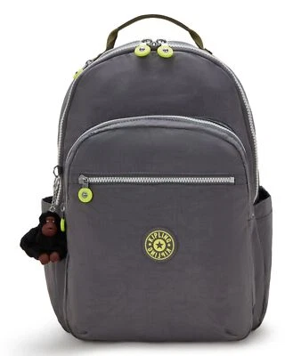 kipling Back To School Seoul Backpack L Rucksack Rucksack Back To Grey Neu - Bild 1 von 4