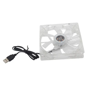 Kühler USB-Lüfter 12cm Luftkühler Box Wärmeableitung PC Fan Versorgung - Afbeelding 1 van 12