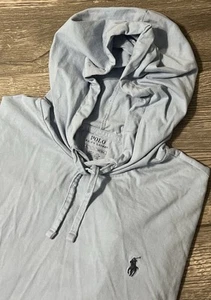 Polo Ralph Lauren Damen hellblau leichter Pullover Hoodie blau Pony XL - Bild 1 von 11