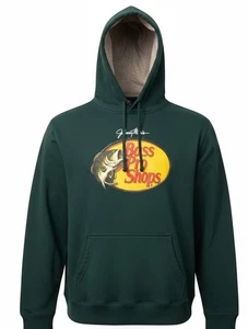 Bass Pro Shops Pullover Manica Lunga Verde Riflettente Stagno Felpa con Cappuccio Uomo Taglia L - Foto 1 di 6