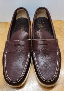 Rare Alden Offshore Deck Shoes Loafers Bison Leather Sz 7.5C Read See Pics - Picture 1 of 15