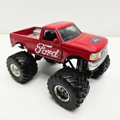 Ford F-150 1:32 Scale Monster Truck Red Die-Cast Lifted Classic Collectible - Image 1 of 4