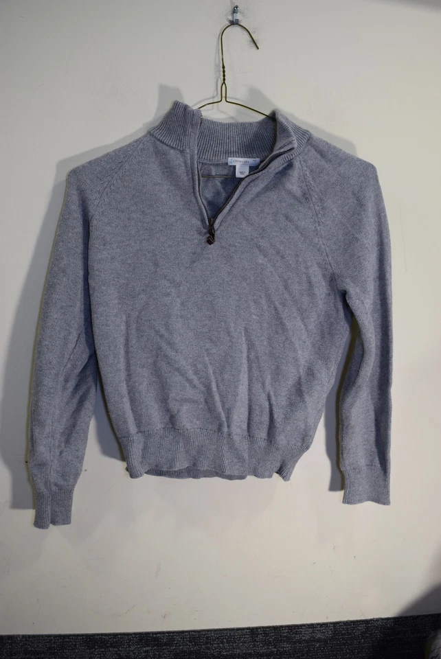 Suéter Crewcuts Niños Mediano Media Cremallera Pullover Mezcla Cachemira J Crew Reimaginado Foto 1 de 4