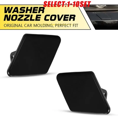 Cubiertas de boquilla de lavado de faros delanteros para BMW E90 325i 328i 335i 2006-2008 2-10X Foto 1 de 4