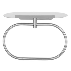 Moderner Bad Handtuchhalter: mit Aufbewahrungsregal, - Edelstahl selbstklebend - Bild 1 von 17