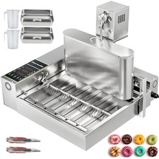 Macchina Ciambelle Automatica Commerciale Acciaio 6 File Donuts Bombolone