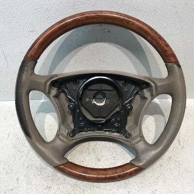 00-06 Volante conductor madera OEM MERCEDES W220 CL500 beige Foto 1 de 4