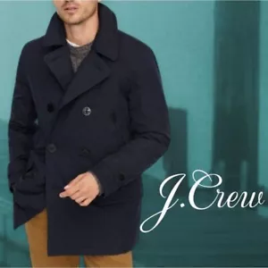 J.Crew Men's Primaloft Cotton/Nylon Fulton Peacoat Midnight Navy XS NEW - Picture 1 of 9
