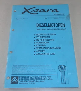 Manual de Taller Citroën Xsara Motor Diesel Stand 09/1997 - Imagen 1 de 1