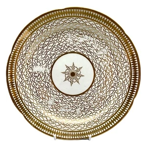 Chamberlain Worcester Gilt Porcelain Dessert Plate, pattern 440, circa 1815 - Picture 1 of 5