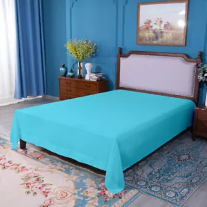 Premium Flat Sheet Ultra Soft Touch Single Top Sheet Nice Rich Colors - Picture 1 of 31