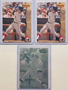 1/1 FRED LYNN 1994 TED WILLIAMS PRINTING PLATE CARD #4 BOSTON RED SOX  1 OF 1