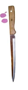 Pierre Santini Serrated Knife 10.5" Blade Full Tang - Picture 1 of 8