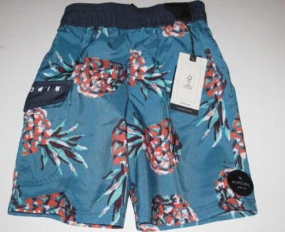 Rip Curl Little Boys 5 Board Shorts Swim Trunks Elastic Waist Pineapple Caicos - Image 1 of 2