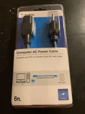 Computer AC Power Cable: 6 Feet (New) - Image 1 of 4